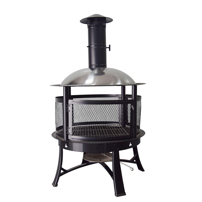 Babhla tine dóite iarainn Antique BBQ
