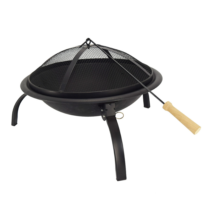 Ploc dóiteáin bbq cúlchiste folding iarann ​​teilgthe ar phraghas íseal 21.5inch